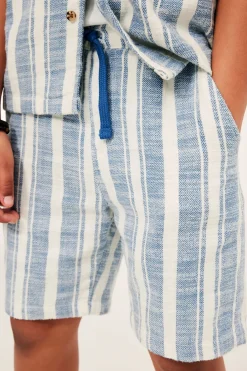 Bomullsshorts med strikk i midjen