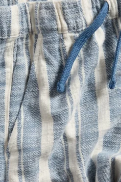 Bomullsshorts med strikk i midjen