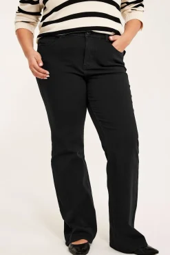 Bootcut jeans med høy midje