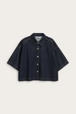 Boxy jeansskjorte