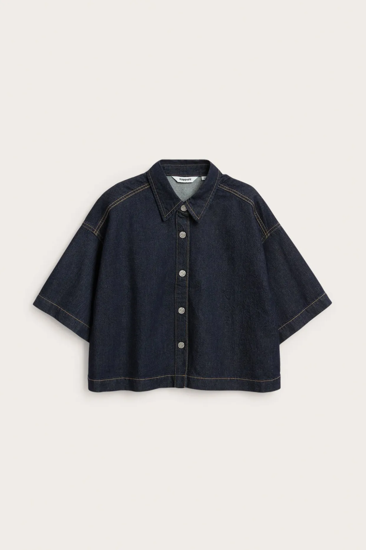 Boxy jeansskjorte