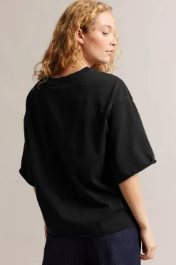Boxy T-skjorte med rullede kanter