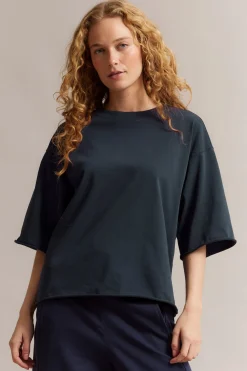 Boxy T-skjorte med rullede kanter