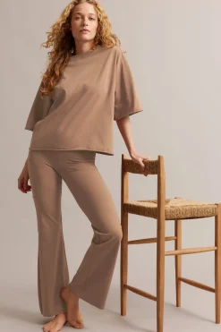 Boxy T-skjorte med rullede kanter