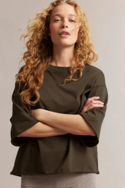 Boxy T-skjorte med rullede kanter