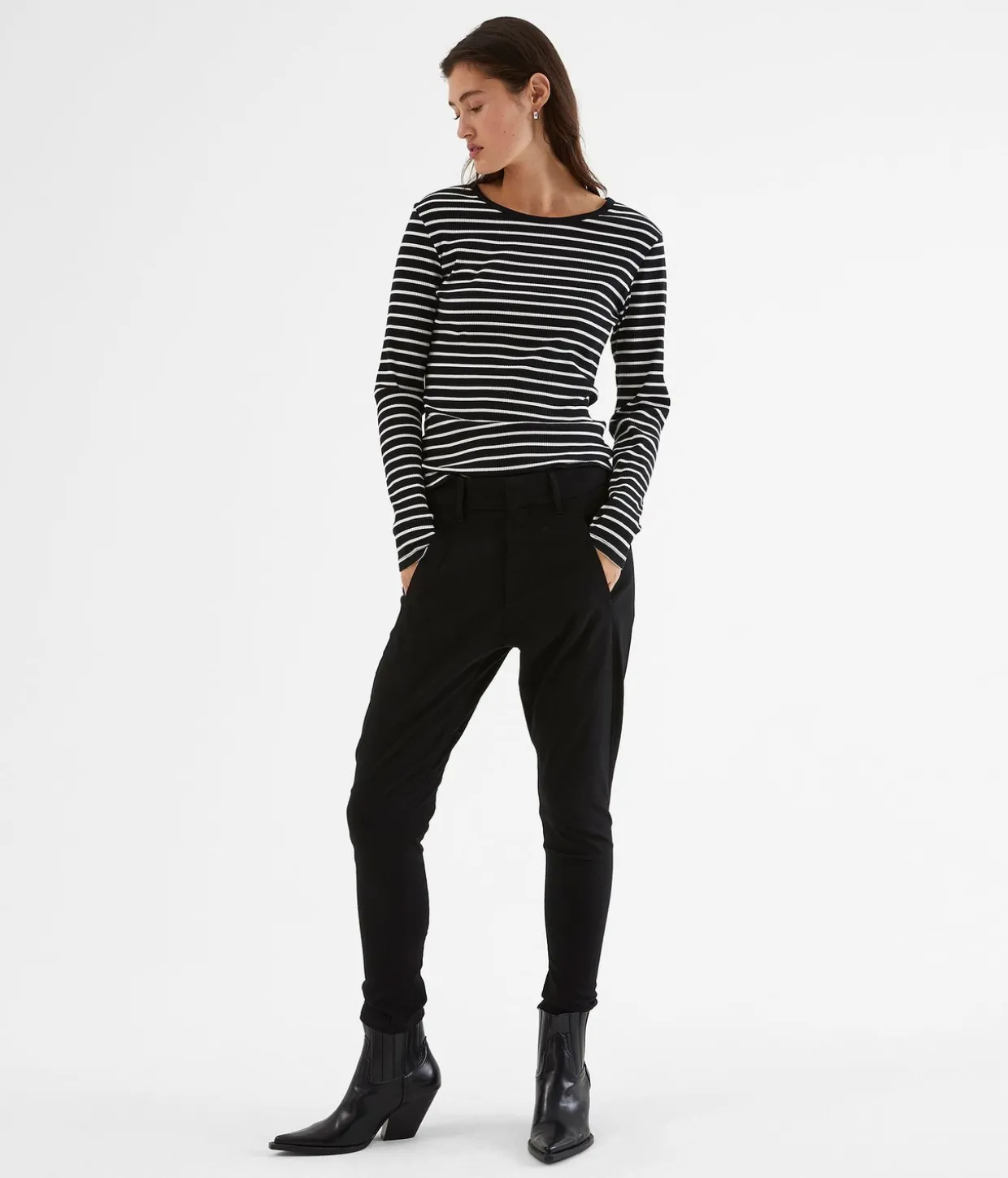 Boyfriend-bukse slim fit