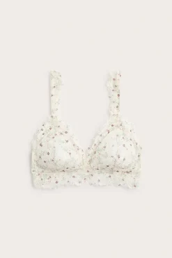 Bralette med blonder