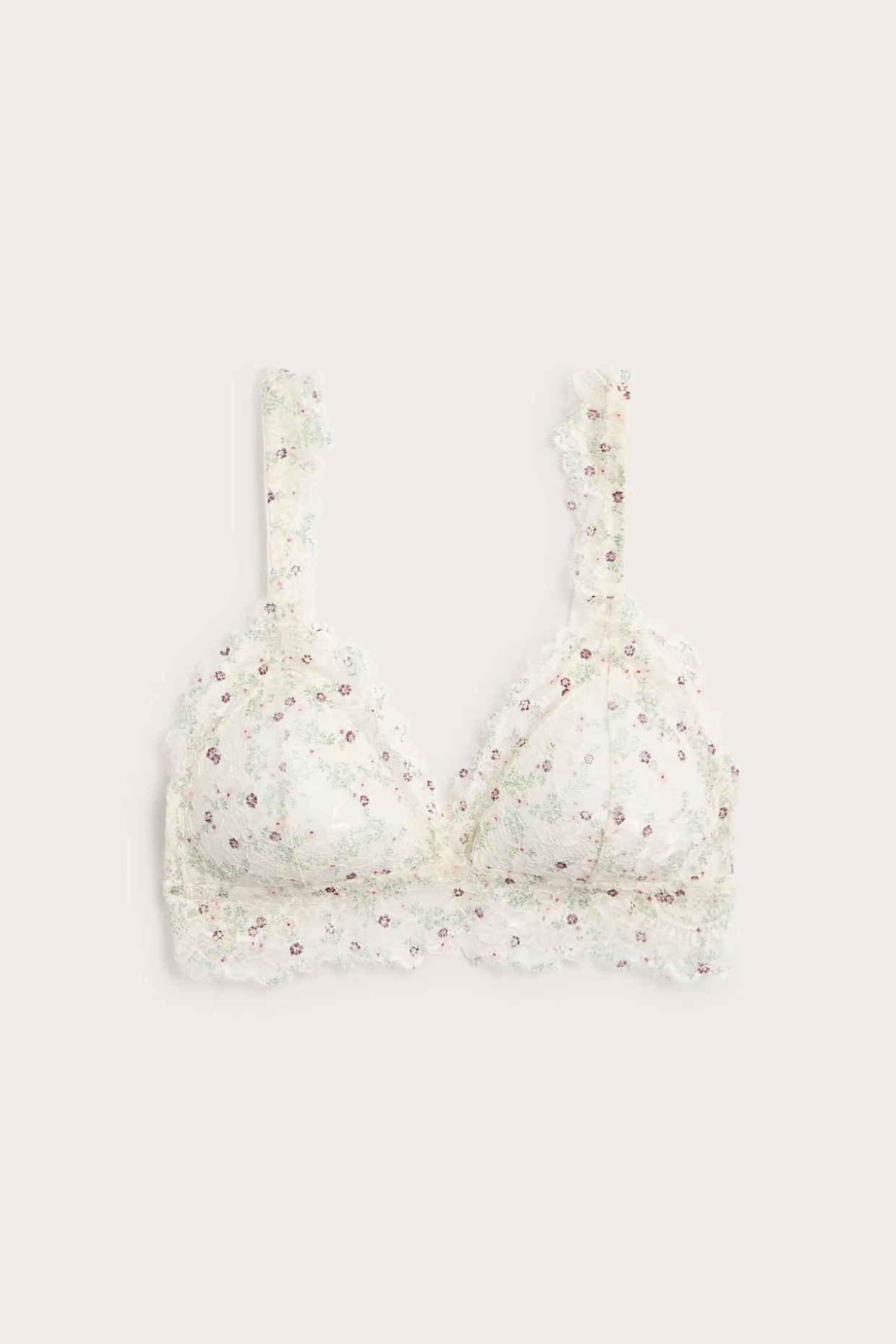 Bralette med blonder