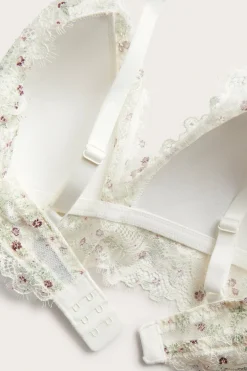 Bralette med blonder