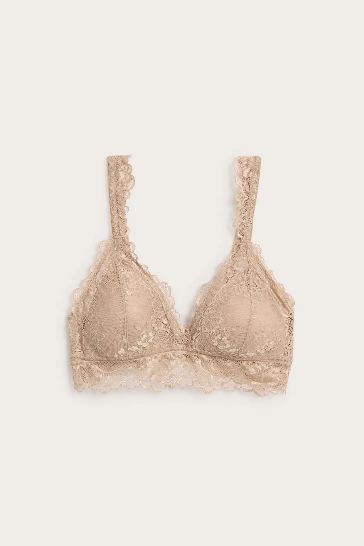 Bralette med blonder