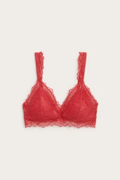 Bralette med blonder