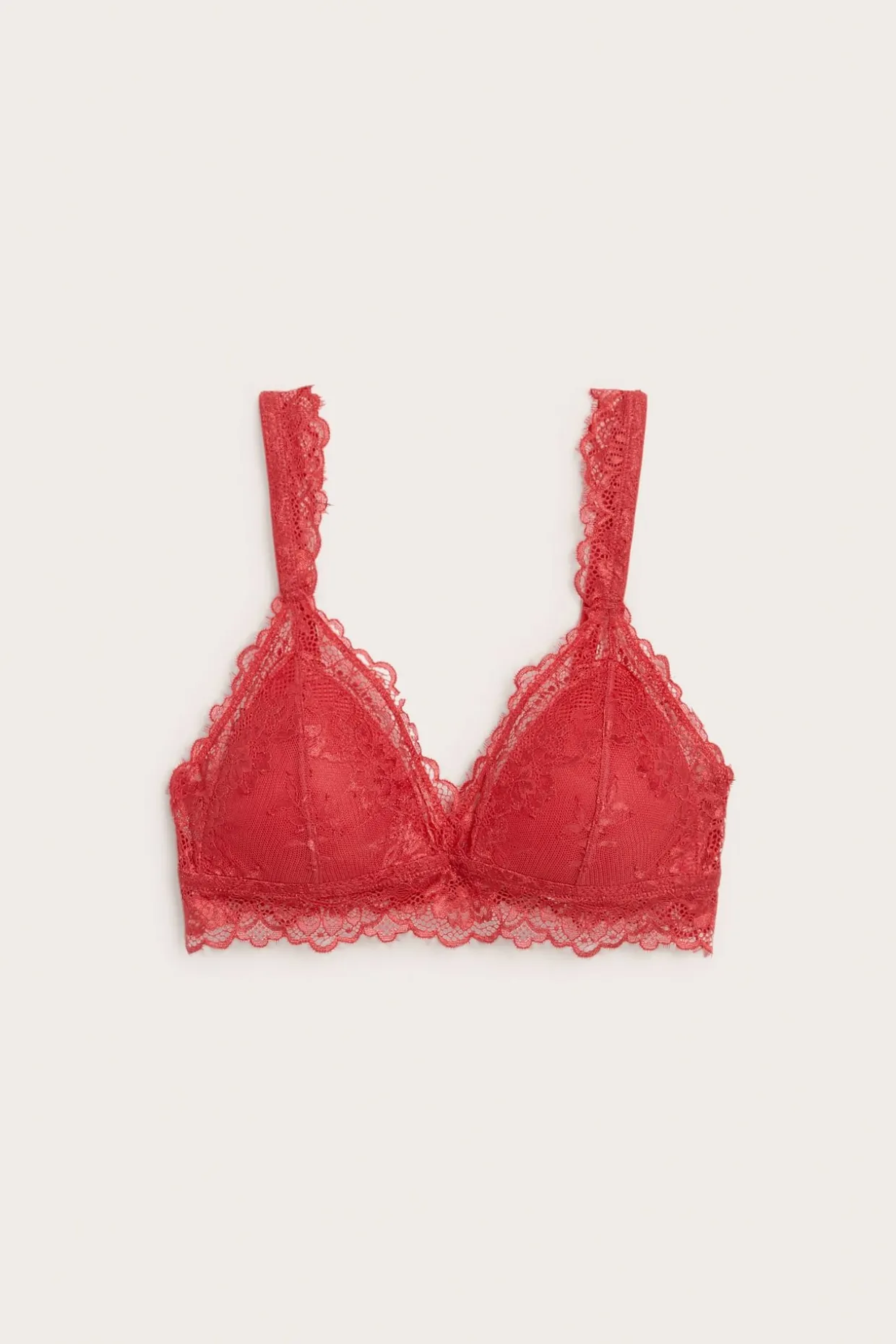 Bralette med blonder