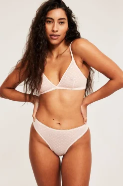 Bralette med hjertemønster