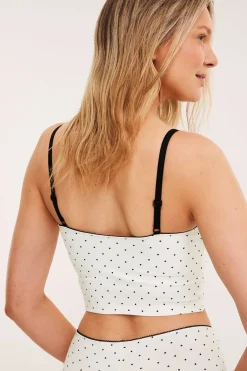 Bralette med pikotkant