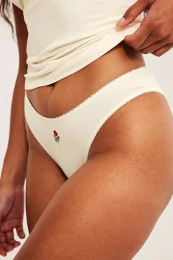 Brazilian-truse med broderi