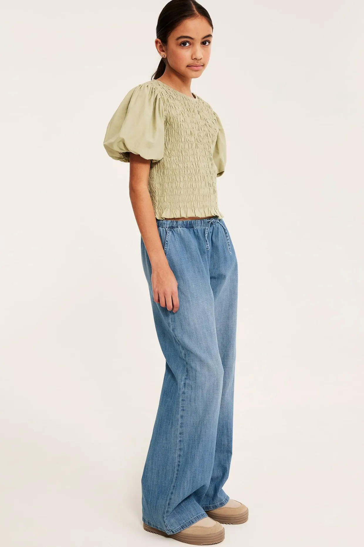 Bukse i myk denim
