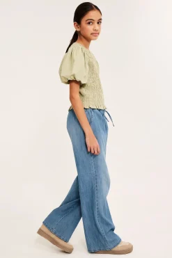 Bukse i myk denim