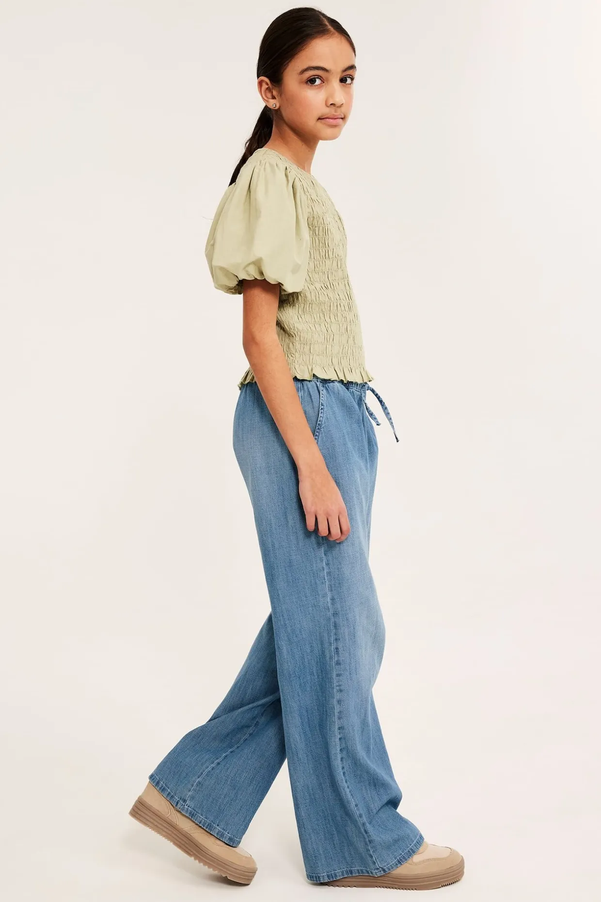 Bukse i myk denim