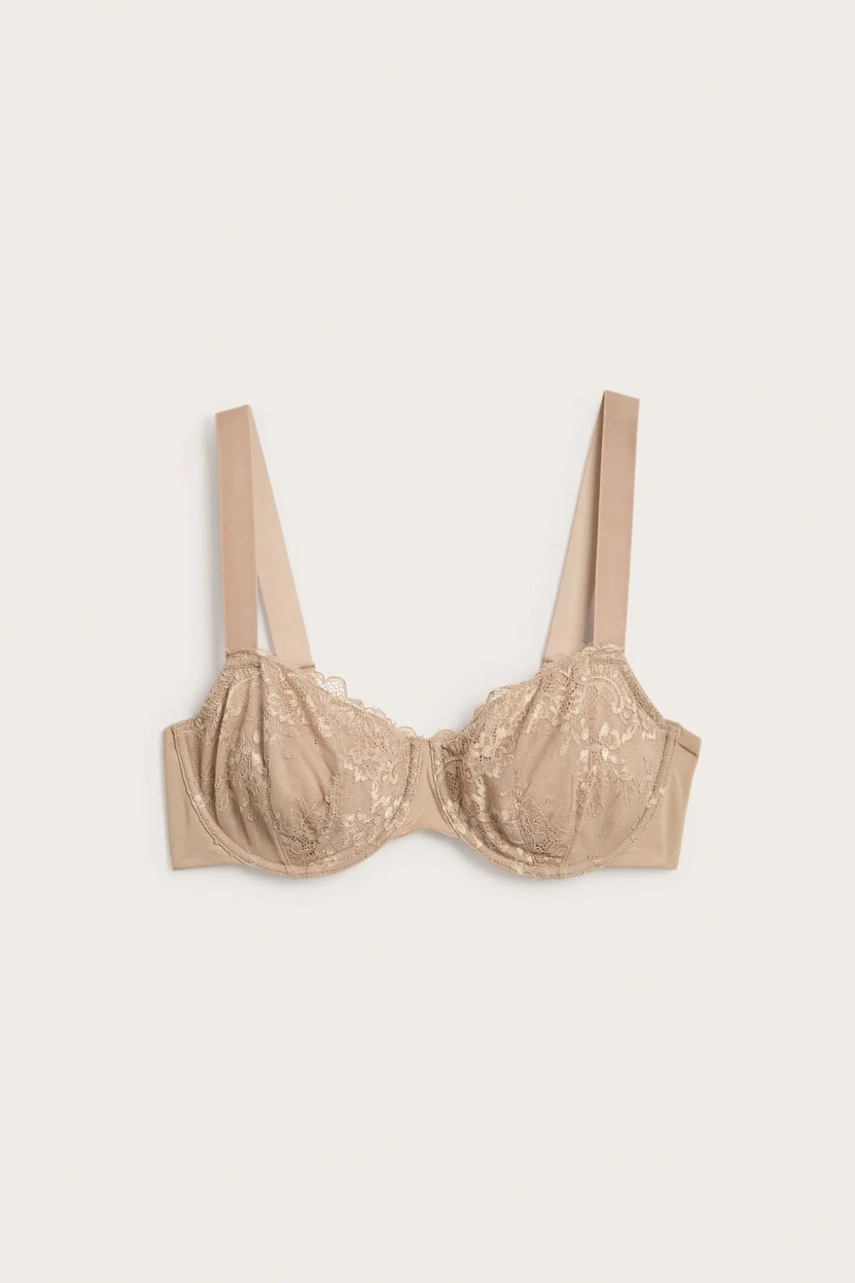 Bøyle-BH med blonder