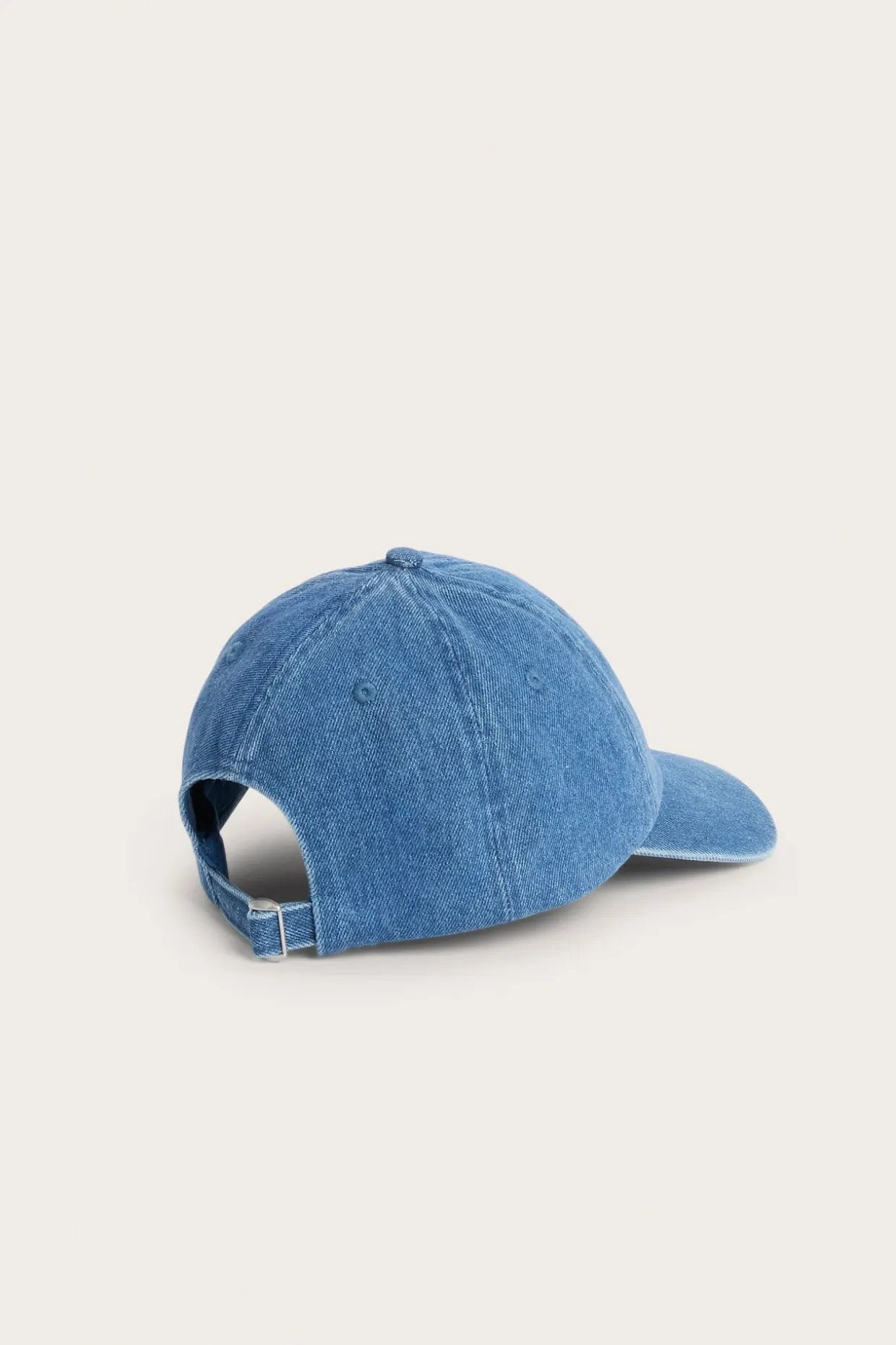 Caps i vasket denimtwill