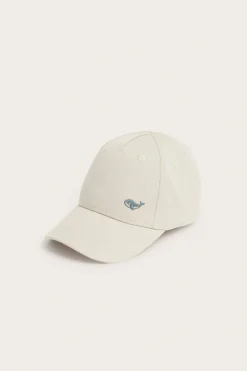 Caps med brodert hval