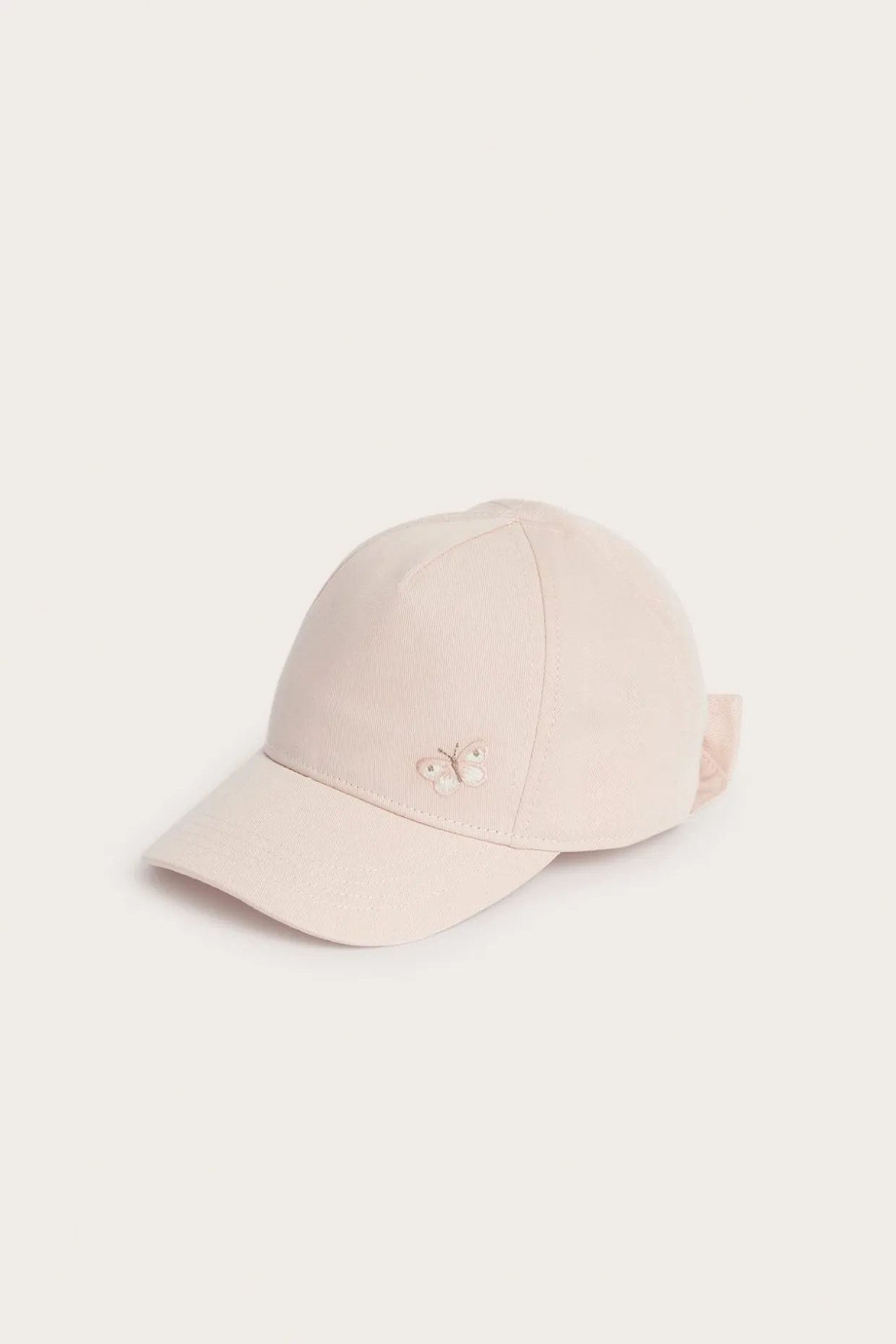 Caps med sommerfuglbroderi