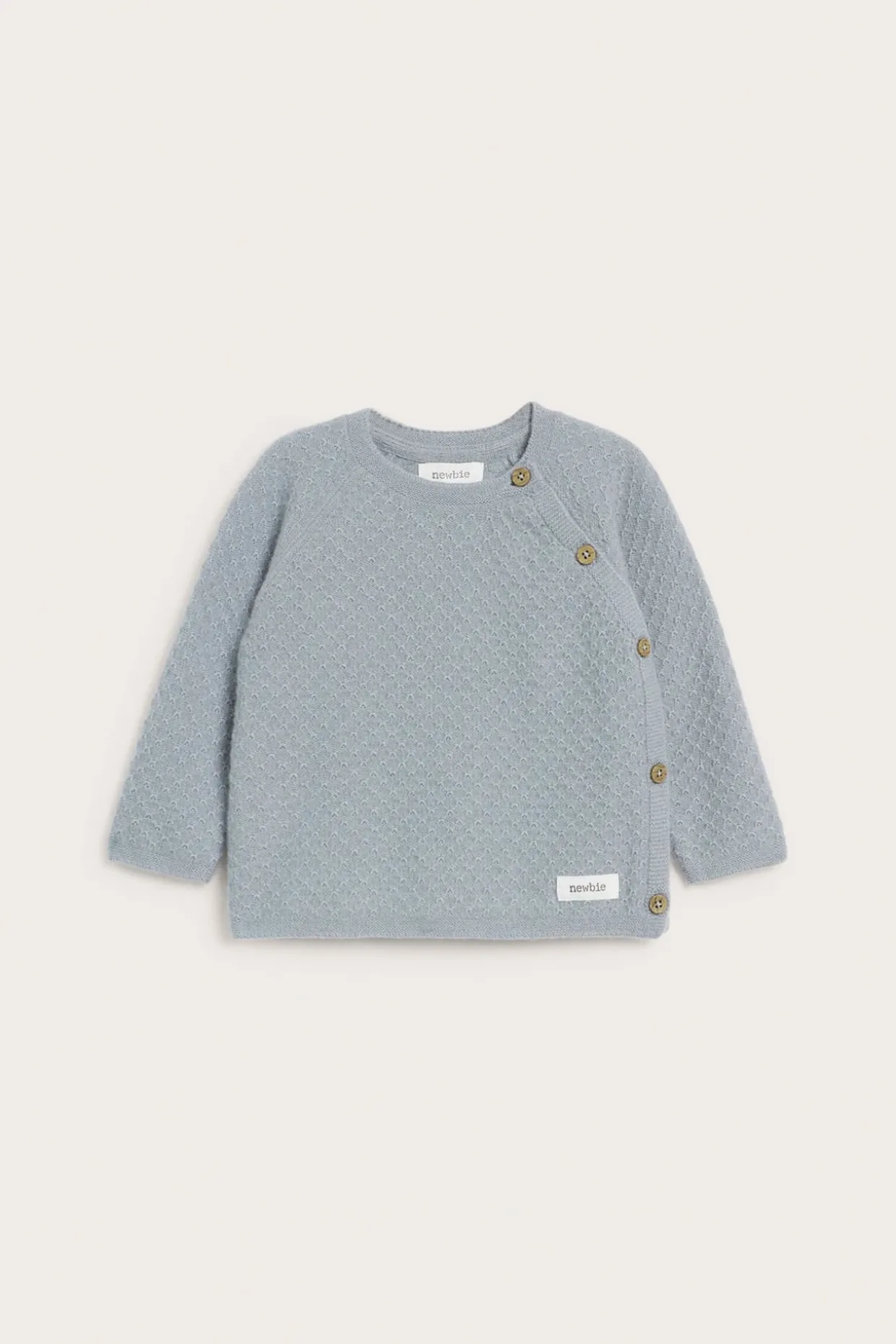 Cardigan i ull- og kasjmirblanding