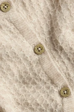 Cardigan i ull- og kasjmirblanding
