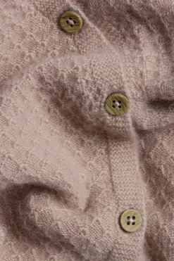 Cardigan i ull- og kasjmirblanding