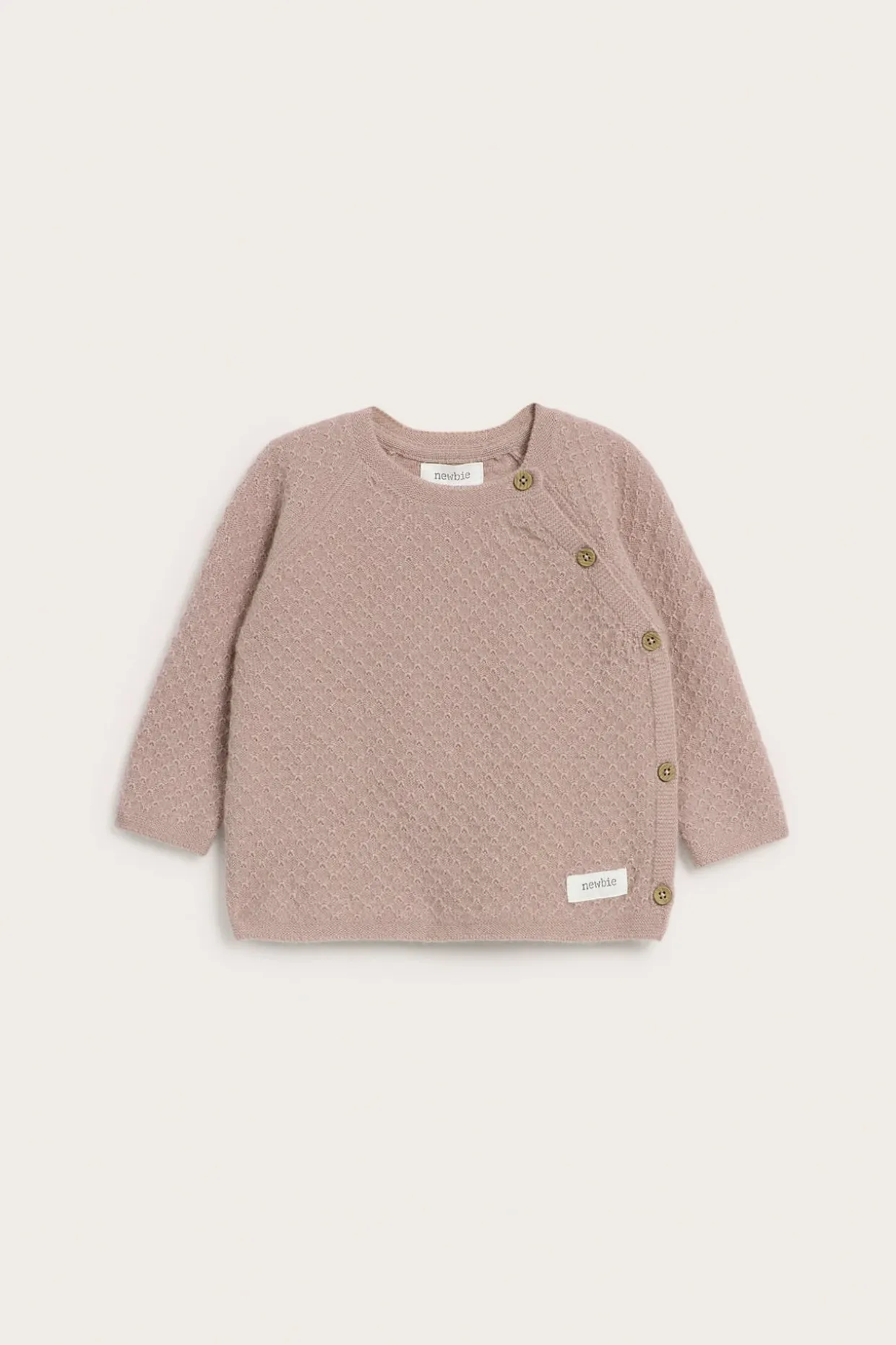 Cardigan i ull- og kasjmirblanding
