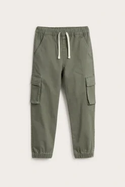 Cargobukser i elastisk twill