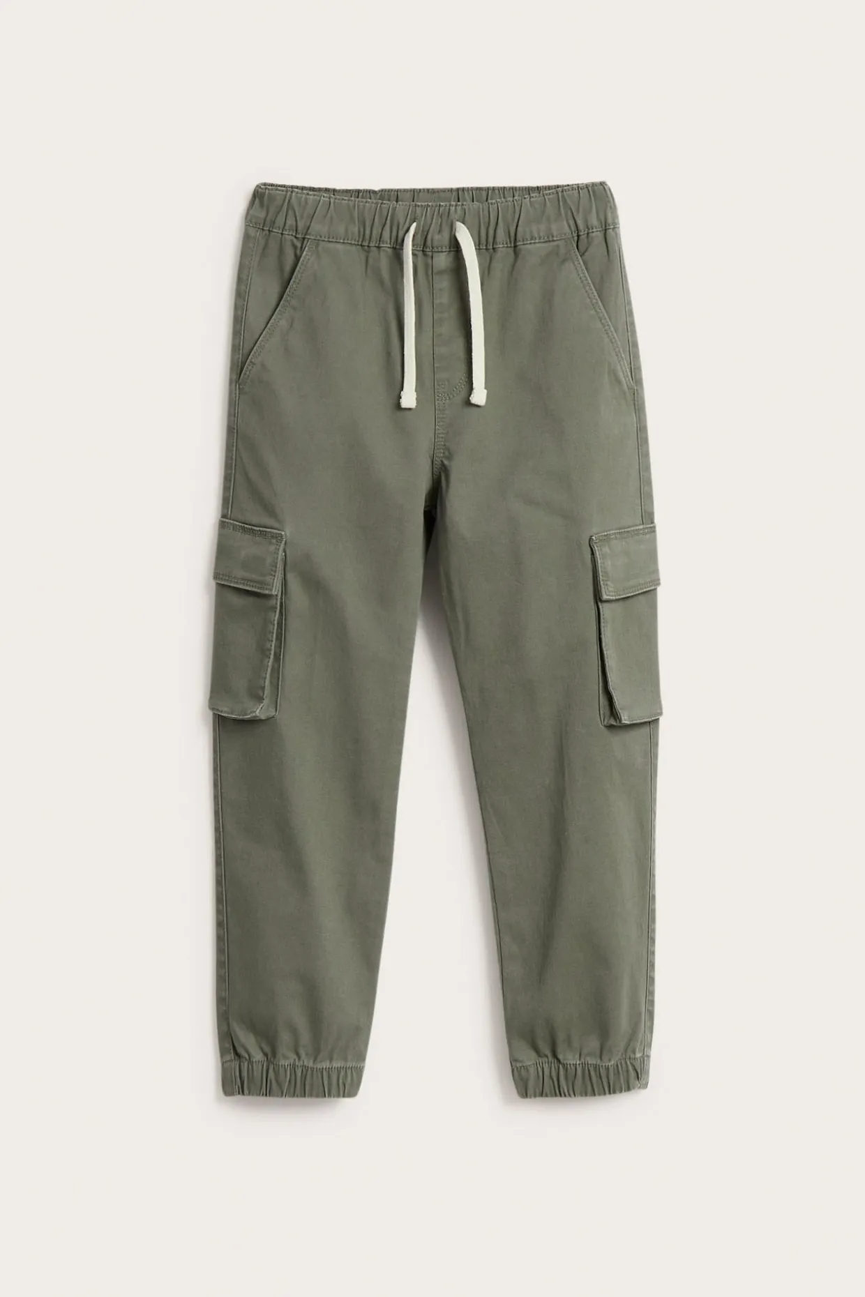 Cargobukser i elastisk twill