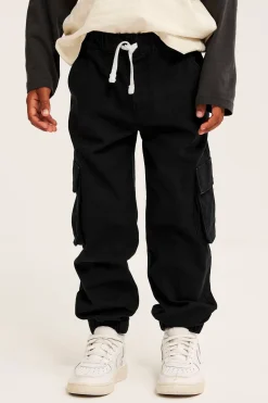 Cargobukser i elastisk twill