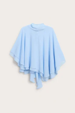 Chiffonbluse med kappesilhuett
