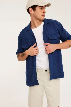 Chinosshorts i bomullstwill