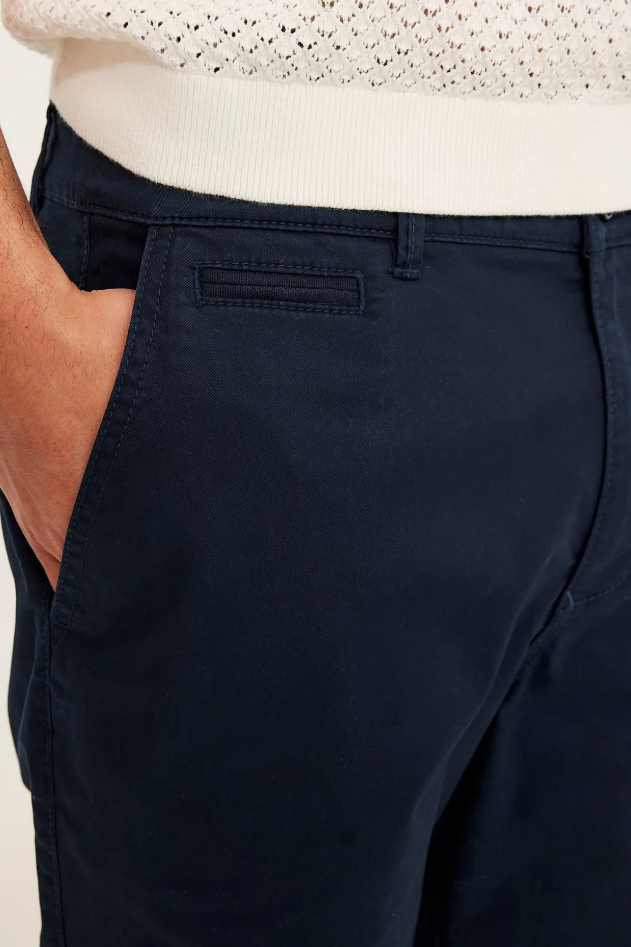Chinosshorts i bomullstwill