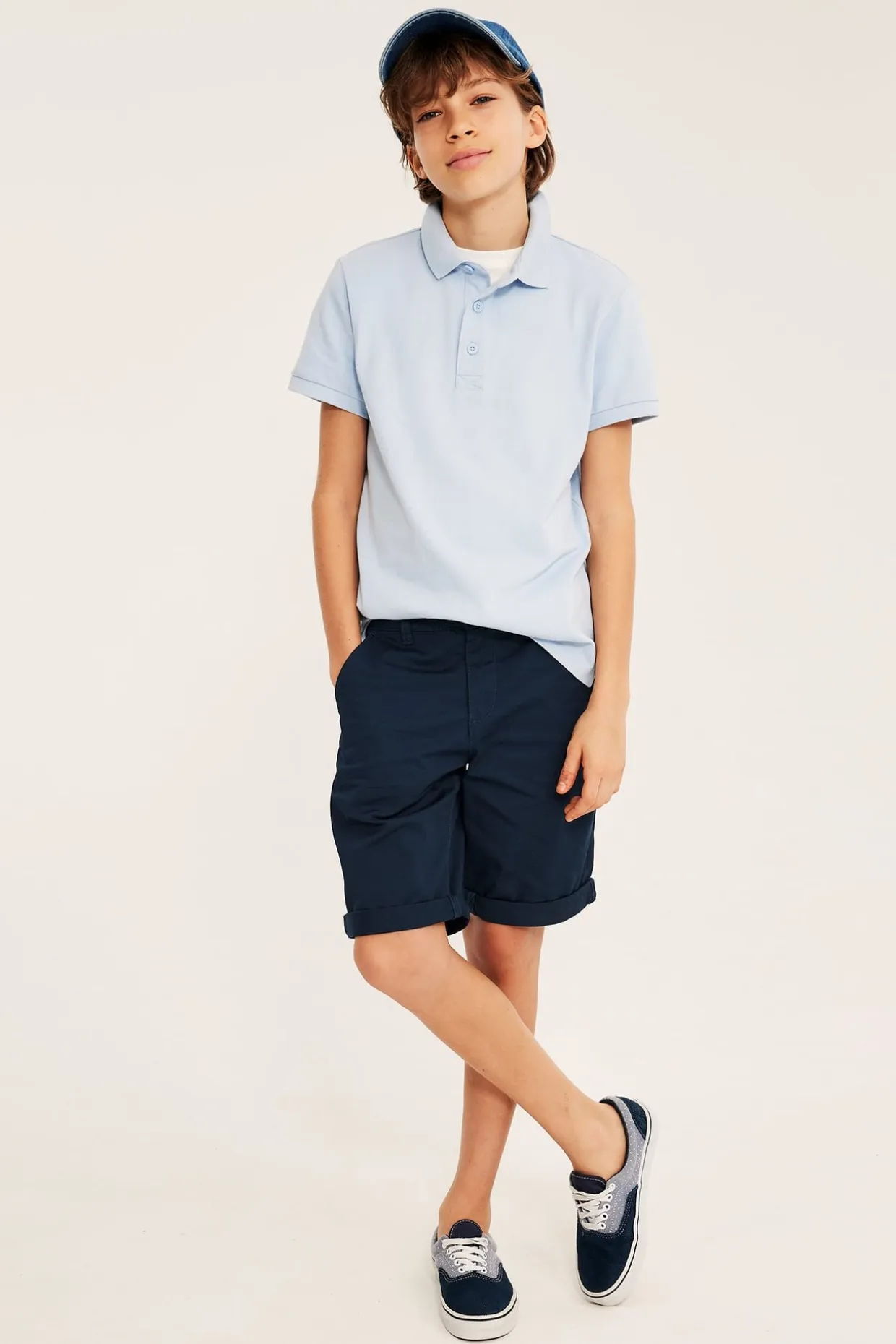 Chinosshorts i bomullstwill