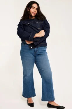 Cropped flare jeans high waist