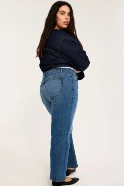 Cropped flare jeans high waist