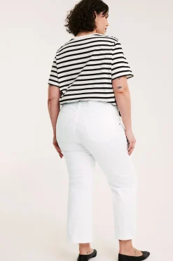 Cropped flare jeans high waist