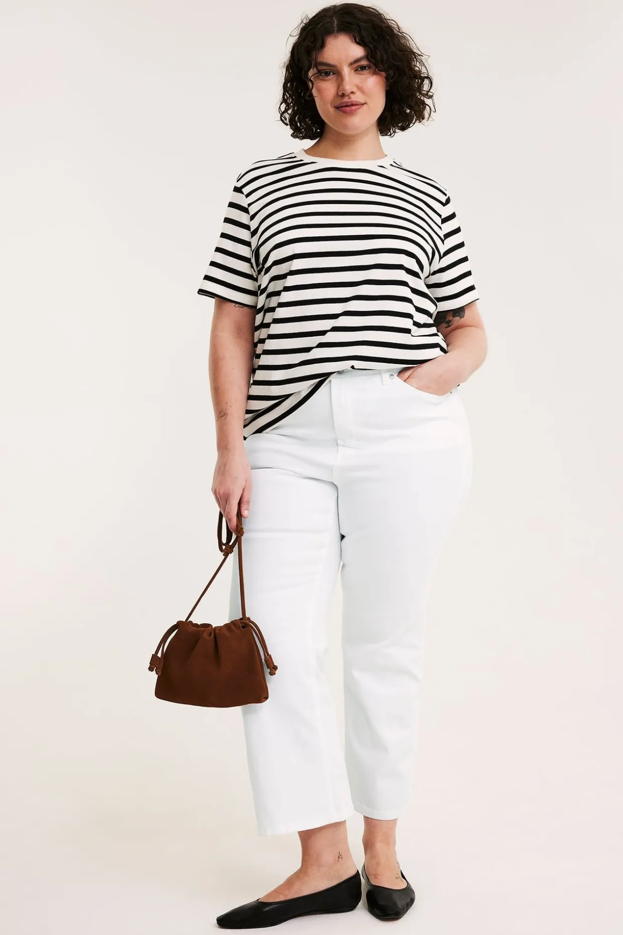 Cropped flare jeans high waist