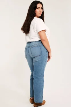 Cropped flare jeans high waist