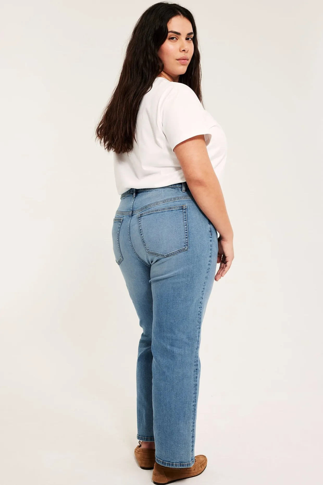 Cropped flare jeans high waist