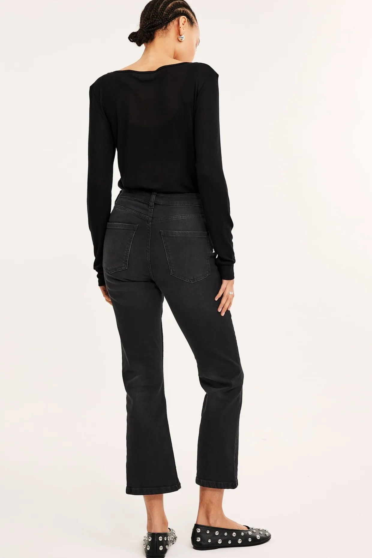 Cropped flare jeans regular waist