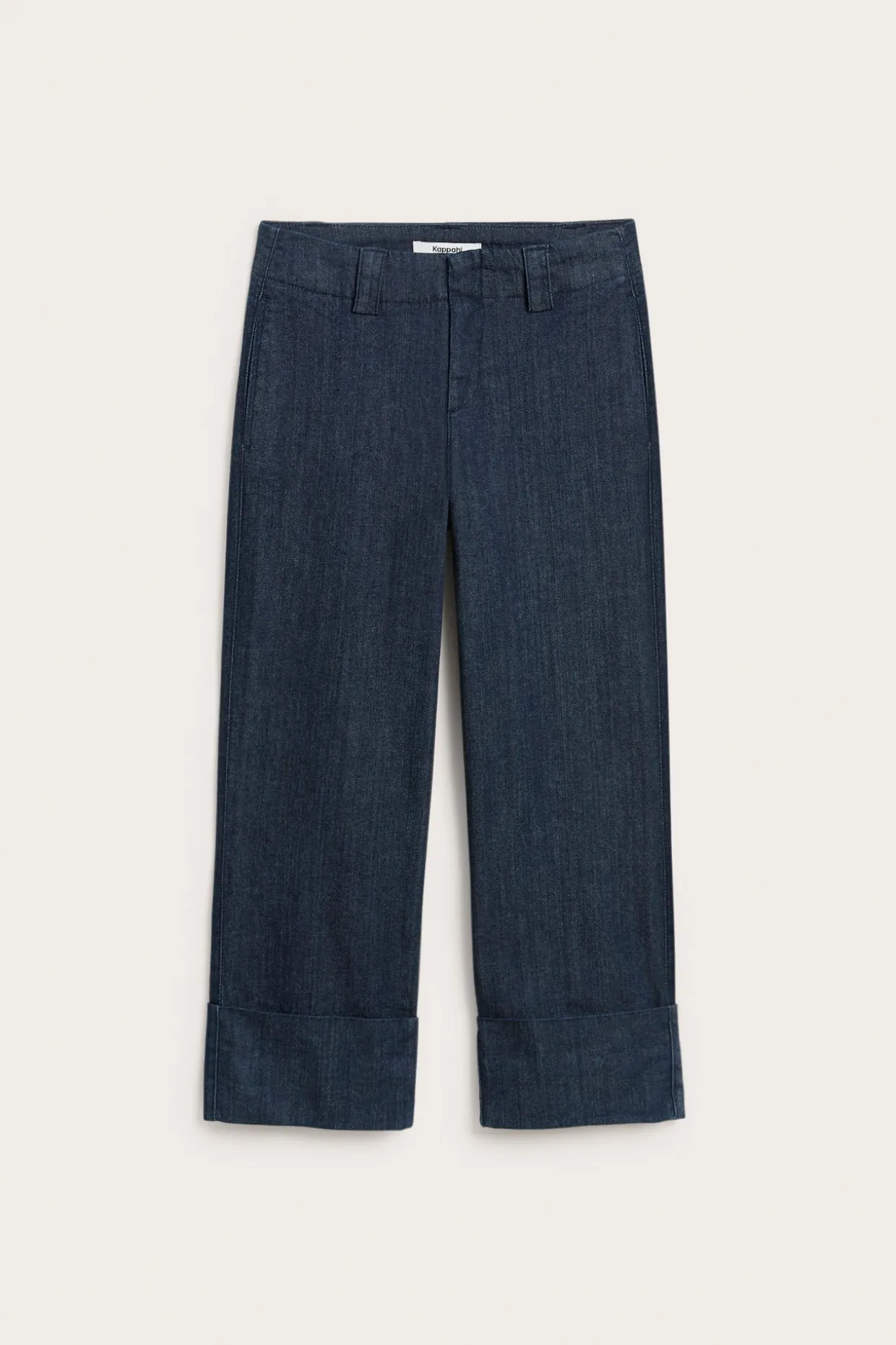 Cropped straight jeans high waist