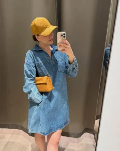 Denimkjole med lommer