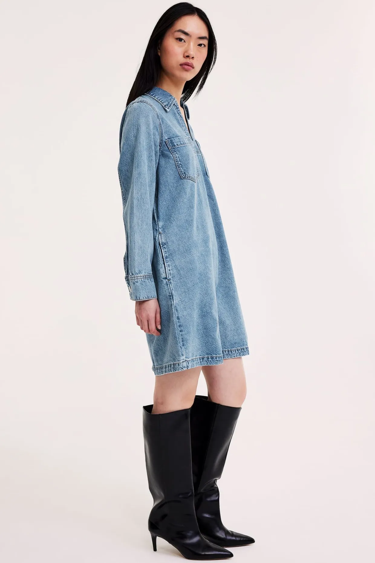 Denimkjole med lommer
