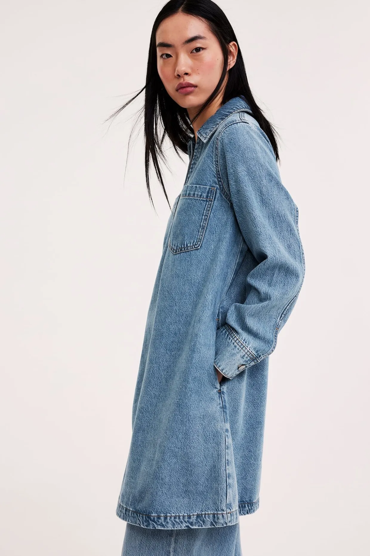 Denimkjole med lommer
