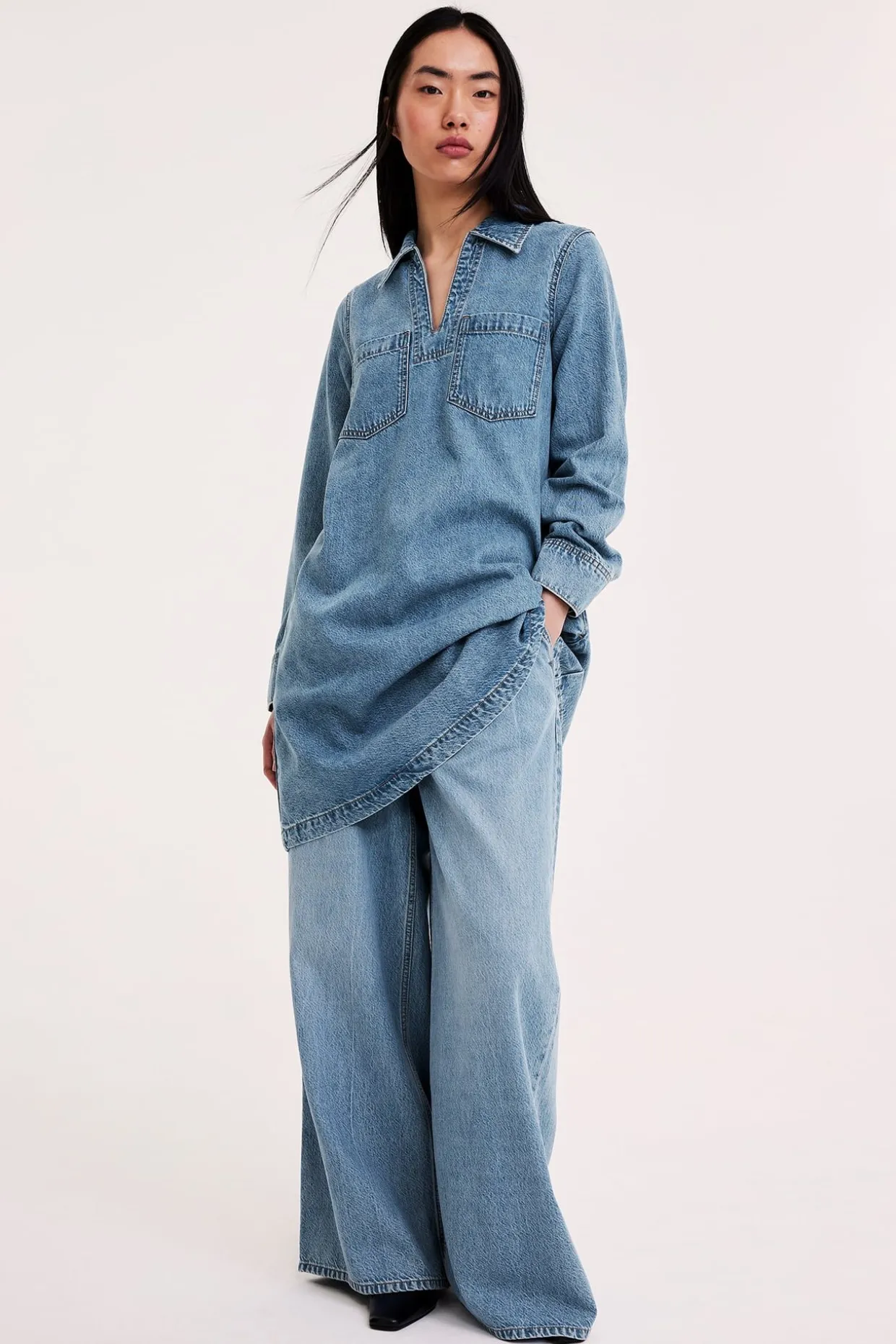 Denimkjole med lommer