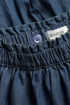 Denimskjørt med volanger